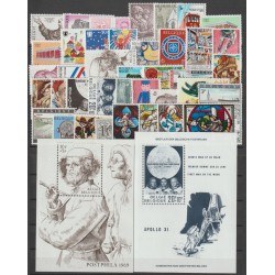 1969** - Year set - 41 stamps + 2 sheets - MNH