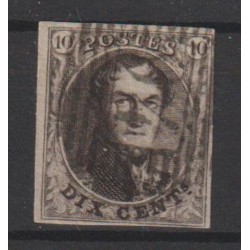 1849/50 - COB 3 - SCOTT 4 - Watermark framed - 4 margins