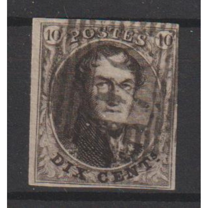 1849/50 - COB 3 - SCOTT 4 - Watermark framed - 4 margins