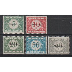 1920 - Malmedy - COB OC79/83* - Postage Due - MH
