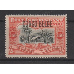1909 - Congo - COB 47** -...