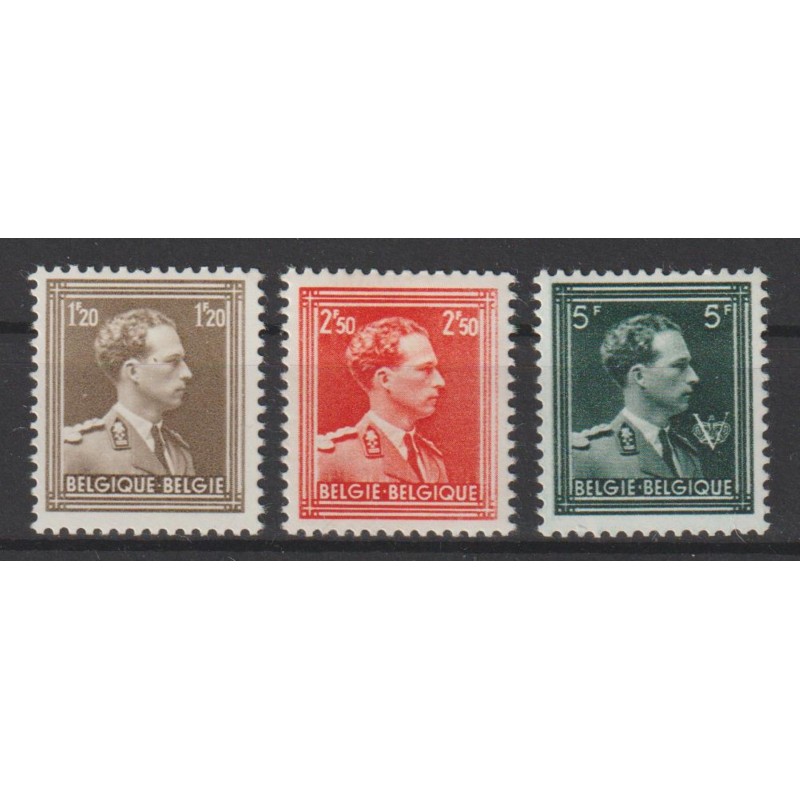 1956 - COB 1005/7* - SCOTT 285a + 291a + 360a - Perforation 11 1/2 - MH