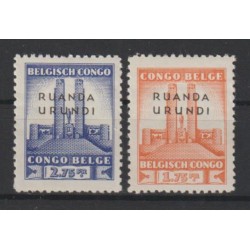 1941 - RUANDA-URUNDI - COB 122/3* - MH