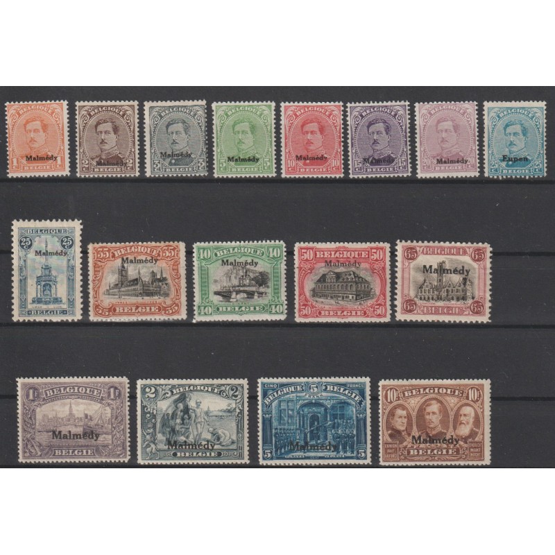 1920 - MALMEDY - COB OC62/78** - MNH