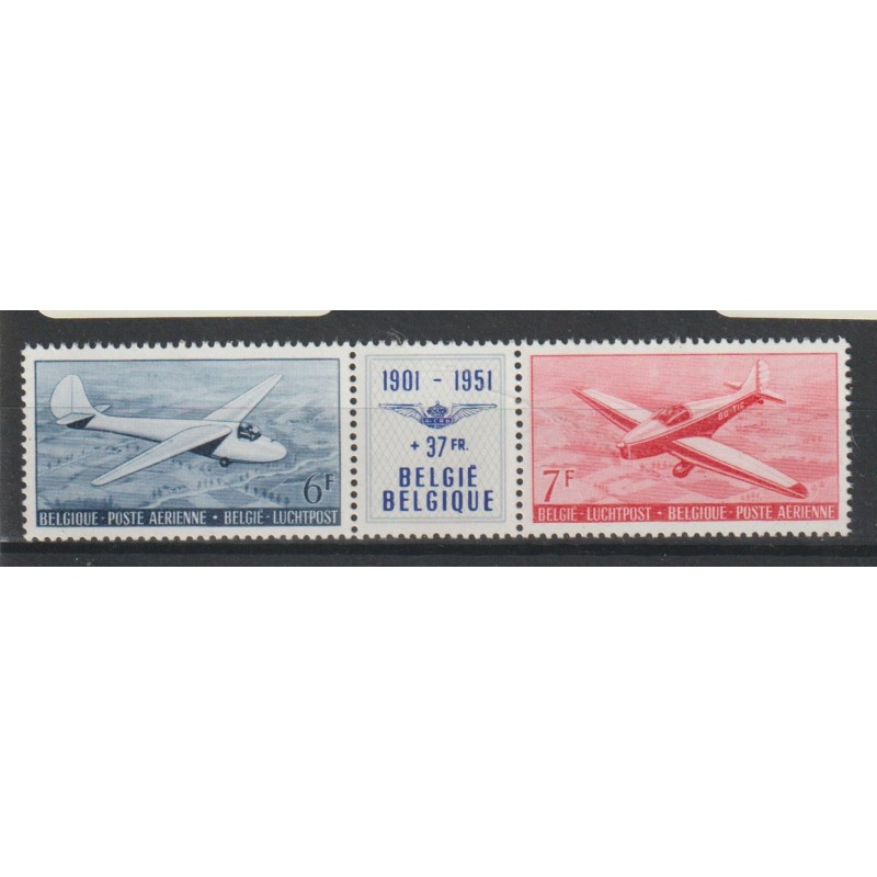 1951 - Air Post - COB PA26/7** - SCOTT C12A - MNH