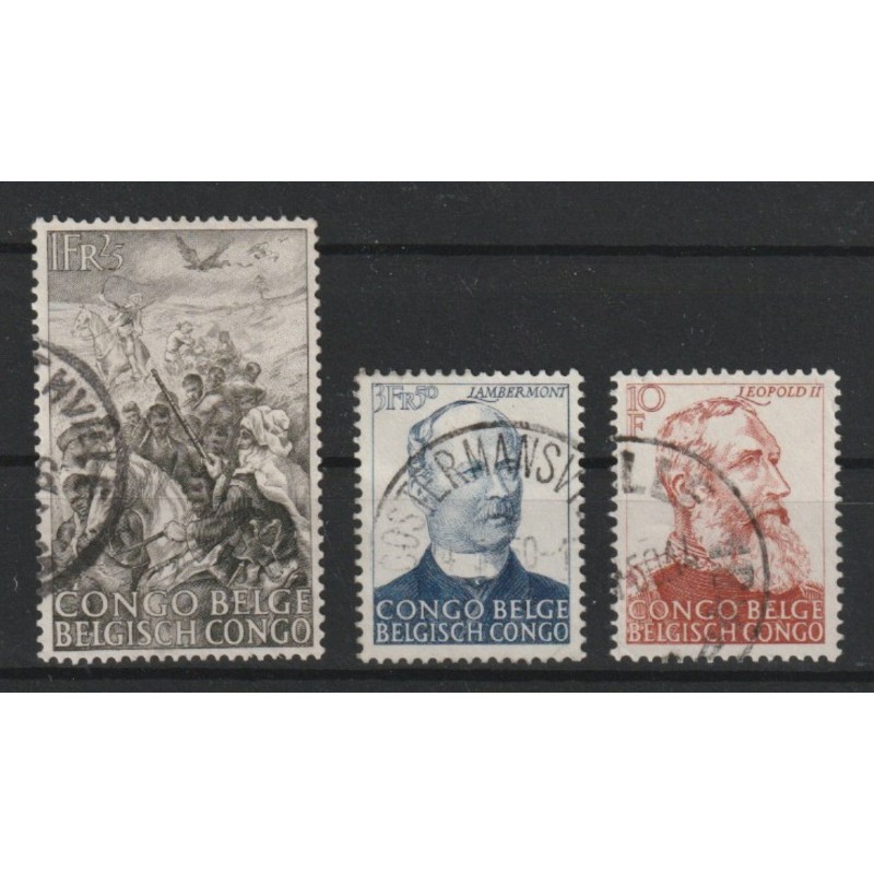 1947 - CONGO - COB 274/6 - SCOTT 228/30