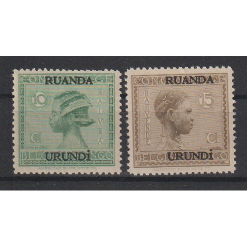 1929 - RUANDA-URUNDI - COB 79/80** - MNH