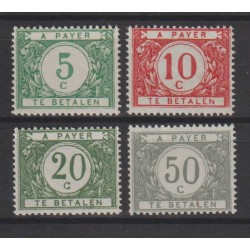 1919 - Postage Due - COB TX26A/31A** - SCOTT J17/21 - Perf. 14 1/2x15 - MNH