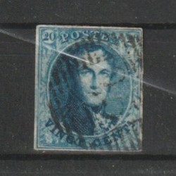 1851 - COB 7A - SCOTT 7 - Two "L's" Without Frame - Thick paper - 4 margins